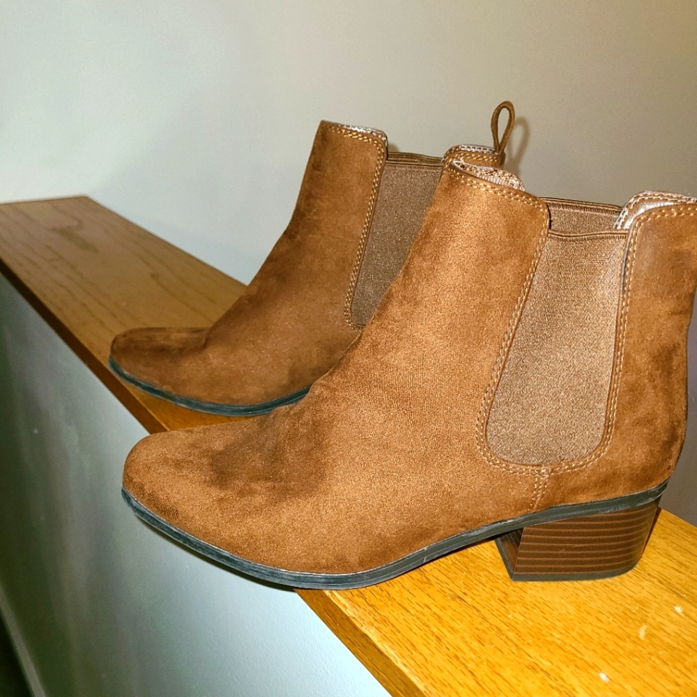 Brown ankle boots